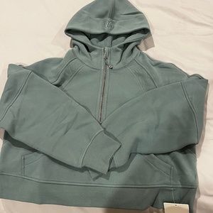 NWT Lululemon Scuba Oversized Half-zip Hoodie M/L Tidewater Teal